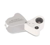 Lupa plegable de con aumento para joyería, lupa iluminada de 30x60, lupa de joyero para diamantes