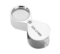 Lupa Portátil 30X, Lupa Plegable con para Comprobar la Joyería, Lectura, Lupa con Lupa Plegable Ligera Gllupp Lupa Portátil 30X, Lupa Plegable con para (30 Veces)