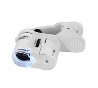 Lupa portátil en miniatura con luz de aumento de 80 x 100 aumentos, ajustable para autenticación de monedas antiguas, microscopio portátil de teléfono