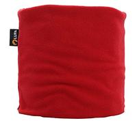 Lupa - Protector de cuello para niños (2 capas, forro polar, hecho a mano, canadiense), rojo, Talla única