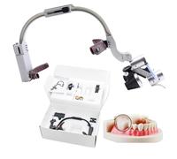 Lupa quirúrgica dental con faro LED de 5 W, lupa binocular montada para equipo de laboratorio