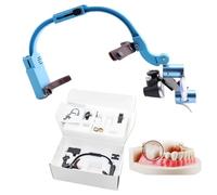 Lupa quirúrgica dental con faro LED de 5 W, lupa binocular montada para equipo de laboratorio