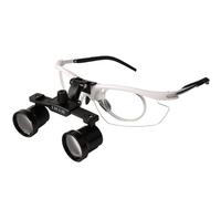 Lupa quirúrgica Dental con Zoom de 2,5 a 3,5 aumentos, diámetro de Trabajo de 420 mm, Lupa Binocular Ajustable, Color Blanco