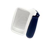Lupa rectangular plegable de mano para una fácil lectura de pequeñas impresiones en libros, periódicos, lupa de mano con luz