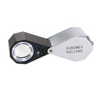 Lupa Triplete Acromática Plegable Euromex 20x 21 mm - LED Blanco