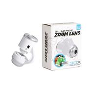 Lupa universal de luz LED de 30X para microscopio, lente macro para teléfonos celulares, clip de lente de cámara para fotografía, clip de zoom óptico