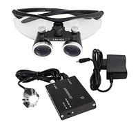 Lupas binoculares médicas quirúrgicas dentales de 3,5/2,5X 420Mm, lupas quirúrgicas, lupas para la cabeza, gafas ópticas(Color:Silver,Size:3.5x)