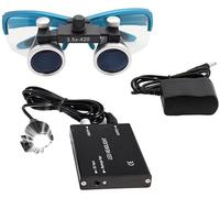 Lupas binoculares médicas quirúrgicas relacionadas con los dientes de 3,5/2,5 X 420 mm, lupas con luz LED de 3 W montadas en la cabeza, utilizadas en ortopedia, microcirugía, cirugía, cirugía ora