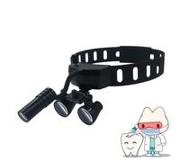 Lupas binoculares quirúrgicas de 3,5 x 420 mm con luz LED, lentes dentales portátiles para uso dental y quirúrgico, ángulo ajustable, equipo de laboratorio