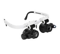 Lupas con luz LED, Montaje en la Cabeza Ajustable, Lupa, Lupa, para joyería, Manualidades, reparación de Relojes, Lectura, 8 x 15 x (sin batería)