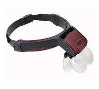 Lupas de cabeza LED alimentadas por pilas, manos libres, diadema con lupa LED profesional para joyeros