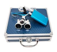 Lupas Dentales, 2.5X/3.5X Ópticas de Alta Definición Gafas de Aumento Dentales, con Correa Antideslizante, para Examen Dental y Trabajo de Precisión(Blue,3.5X)