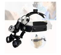 Lupas dentales con luz frontal LED 7W - Lupa binocular 2,5X/3,5X para dentistas, montada en cabeza y recargable, diseño ergonómico, visión clara, distancia de trabajo ampliada