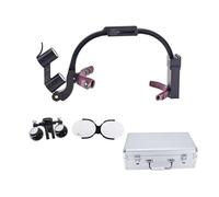 Lupas Dentales De 2,5x/3,5x Con Faro Led, Lupa Binocular, BateríAs Recargables Duales, ErgonóMicas Para Equipos De Laboratorio QuirúRgico Y Dental,Black-3.5x
