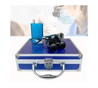 Lupas Dentales Profesionales Con Luz Frontal LED 3W - Lupa Binocular Quirúrgica 2,5X/3,5X Para Dentistas, Montada En Diadema Ergonómica, Distancia De Trabajo 320-420mm
