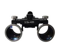 Lupas Dentales Quirúrgicas 3.5X 420mm, Gafas Binoculares con Clip, Lupa de Laboratorio con Estuche para Todas las Gafas(3.5x)