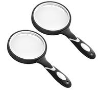 Lupas Grandes de 10 aumentos para Leer, Lupa de Mano para bobbies aplicadas a Libros de Ciencia, Insectos, observación de Pasatiempos, vástago de Mano Suave de para niños Mayores