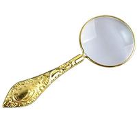 Lupas Lupa, 5X Metal Grabado Flor de Mano Lente Óptica Lectura for Leer Mapa Observación