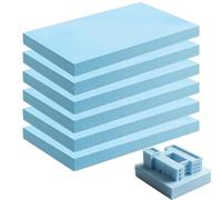 LUPATDY 6 Piezas Placas de Espuma Rígida, Tablero Poliestireno Diorama 30 x 20 x 2 cm, Modelismo DIY Espuma de Alta Densidad, Bloques de Base de Diorama (Azul)