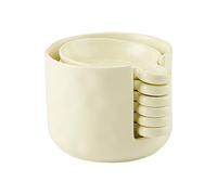 LUPATDY Juego de 6 cuencos de cerámica para salsas de porcelana con asa y caja de almacenamiento, cuencos redondos pequeños para sushi, salsas, aceite y salsa de soja, cuencos para aperitivos, color