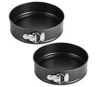 LUPATDY Molde Redondo Desmontable 16 cm - 2 piezas Antiadherente, Acero al carbono - Ideal para Bizcochos, Tartas y Pasteles - Molde de Repostería con Liberación Rápida - Utensilio de Horno