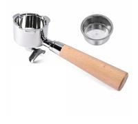 LUPATDY Portafiltro de 51 mm para DeLonghi Dedica EC680 EC685 EC885, filtro portafiltro de 3 orejas con 2 boquillas, portafiltro sin fondo con cesta de filtro de acero inoxidable, accesorios de café