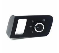 LUPCIO Interruptor del Espejo eléctrico para VW Caddy Touran 2005-2015 1T OE: 1T1959565K 1T1959565F Interruptor de Perilla de Espejo eléctrico del Lado del Conductor Cromado