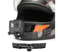 Lupholue Kits de Montaje de Barbilla para Casco de Motocicleta con Almohadillas Curvas Adhesivas for GoPro Hero 12 11 10 9 8 7 (2018) 6 5, Hero Black, Session, Xiaomi Yi y Otras cámaras de acción