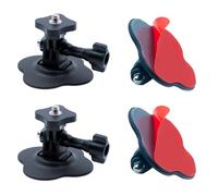 Lupholue Kits de Montaje para Casco de Motocicleta con Almohadillas Adhesivas Curvas Compatible with GoPro Hero 13, 12, 11, 10, 9, 8, 7, 6, 5 Hero, Session, Xiaomi Yi, SJCAM, Campark y dji Osmo