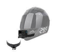 Lupholue Kits de Soporte de la Barbilla del Casco de Motocicleta Mejorada con Almohadillas Curvas Autoadhesivas Compatible with GoPro 12, 11, 10, 9, 8, 7, 6 Hero Black, Session