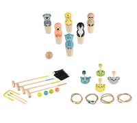 LUPILU® Bolos de animales / Croquet / Juego de lanzamiento de animales