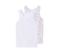LUPILU® Camisetas interiores sin mangas infantiles pack 2 (blanco, 122/128)