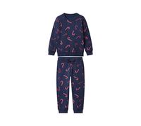 LUPILU® Conjunto deportivo navideño infantil 2 piezas (azul marino, 110/116)