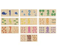 LUPILU® Juego de encajar letras / Puzzle de números / Puzzle de cuerpos
