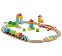 LUPILU® Juego de tren de madera (montessori)
