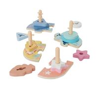 lupilu® Juguete de motricidad fina de madera con diseño de mundo submarino (Tablero de clavijas de habilidades motrices)