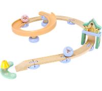 LUPILU® Juguetes de madera (Pista de bolas de madera)