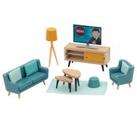 lupilu® Muebles en miniatura de madera y juegos de muñecas (Sala de estar)