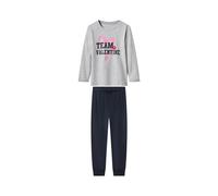 lupilu® Pijama largo infantil (grau/navy, 110/116)