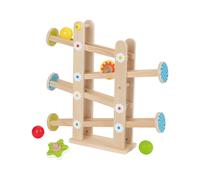 LUPILU® Pista de canicas de madera (Pista de bolas de madera en cascada)