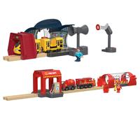 LUPILU® Set de Estación de Tren Interactivo / Set de Intervención de Bomberos