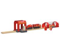 LUPILU® Set de Estación de Tren Interactivo / Set de Intervención de Bomberos (Cuerpo de Bomberos)