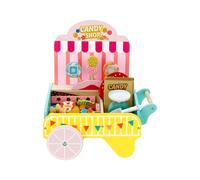 LUPILU® Tienda de dulces/Carrito de helados de madera (Tienda de golosinas)