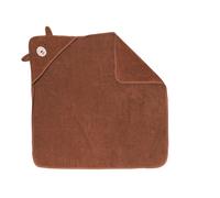LUPILU® Toalla con capucha para bebé 85x85 cm (marrón)