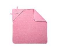 LUPILU® Toalla con capucha para bebé 85x85 cm (Rosa)