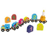 lupilu® Tren de cumpleaños de madera con luz y sonido (Tren)