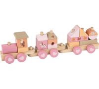 LUPILU® Tren de madera (Rosa)