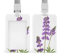 Lupine - Soporte retráctil para tarjetas de identificación, con clip, protector de tarjetas, etiqueta de nombre para trabajo, oficina, médico, enfermera