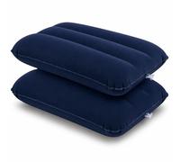 LUPO Almohadas Hinchables de Camping 2 Unidades - Cojín Inflable de Viaje & Almohada de Playa - Superficie Aterciopelada Impermeable - Cojín de Aire Compacto para Camping, Playa & Tumbona - 45x25cm