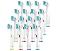 LUPO Cabezales de repuesto compatibles con Oral-B - Compatible con cepillos de dientes eléctricos Braun Vitality, Pro, Smart, Genius - Limpieza de precisión para limpieza profunda y eliminación de